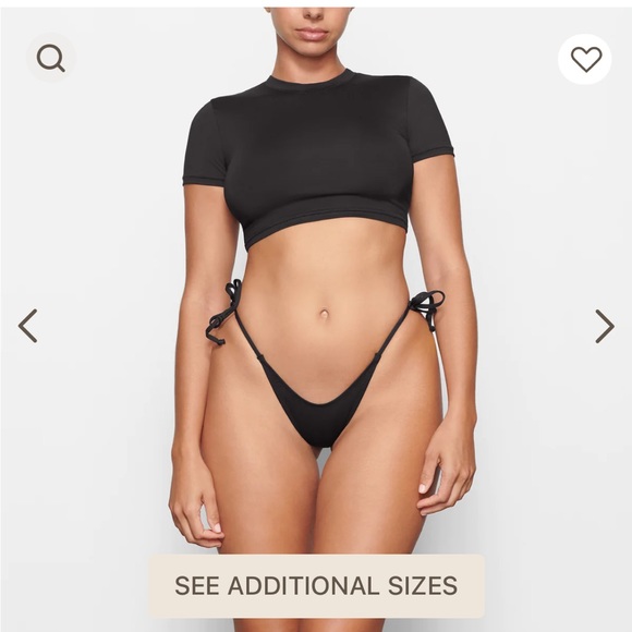 NWT- SKIMS- Crop Swim Shirt- Marble- 3X - Picture 7 of 7